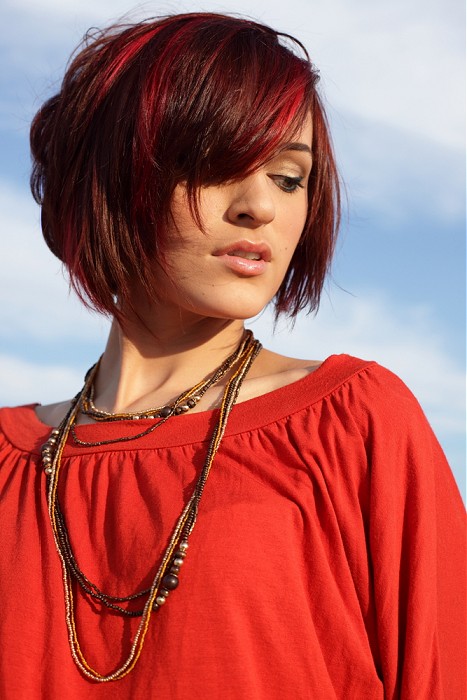 bob haircut redhead