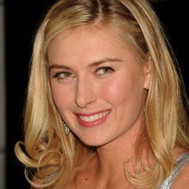Maria Sharapova Hairstyle - long blonde straight hairstyle for women
