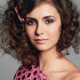 Nina Dobrev Hairstyle with curls for young women only
