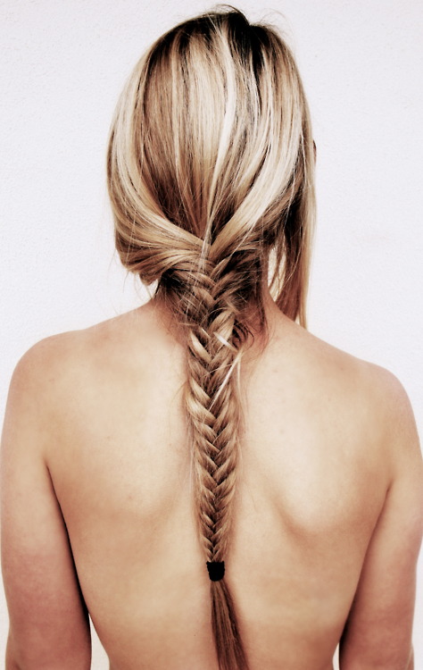 Fish Bone Braid For Long Hair Back View Hairstyles Weekly