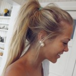 Girls Messy Ponytail for Sports tumblr