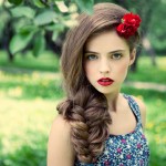 Glamorous Large Fishtail Hair with Vintage Makeup