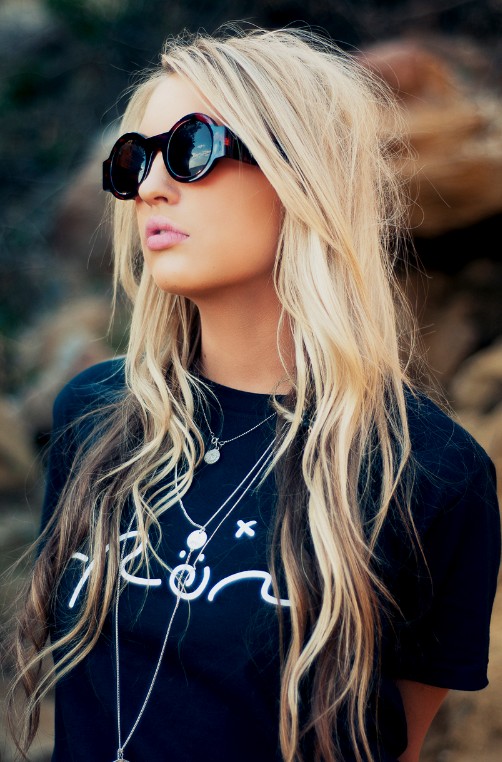 Girls Hair Ideas Long Blonde Tousled With Beautiful Brown