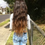 Ombre Hair Color Idea Wavy Dip-Dyed Long Hair