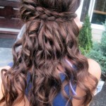 Cute Girls Hairstyles: Waterfall Braid with Curls