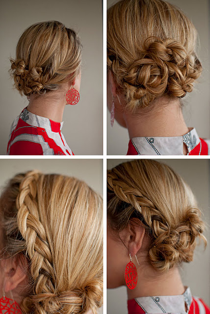 Summer hair ideas: braided Twist & Pin Chignon updo