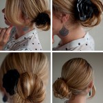 Side Chignon with Corsage for women