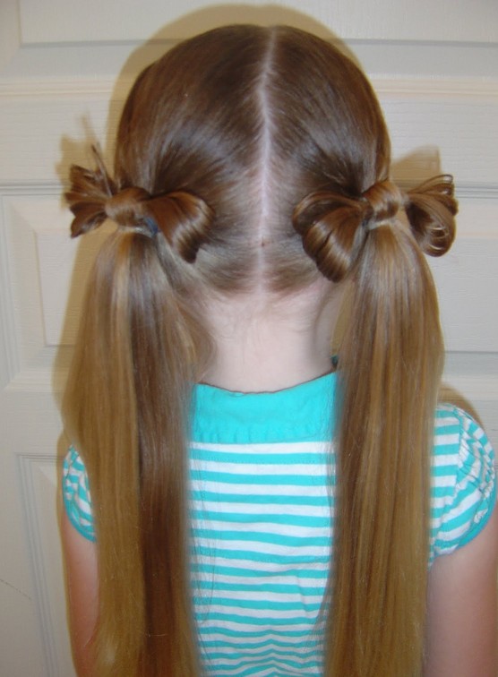 Back View of Cute HAIR BOWS for Girls