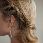 Braided Ponytail Hairstyle for Medium Hair 2014