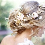 Side View of Dutch Flower Braid for Wedding