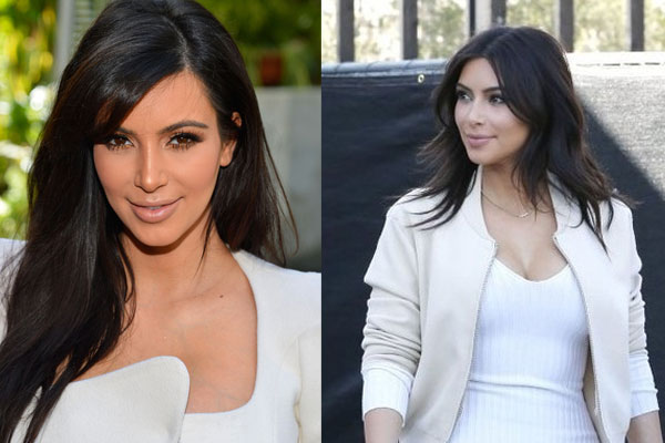 Kim Kardashian new hairstyles 2014