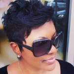 Short Black Hairstyle for Summer