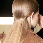 Back View of Simple Sleek Hairstyle