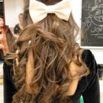 Sock Bun Curls Hairstyle for School