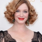 Christina Hendricks Curly Bob Hairstyle