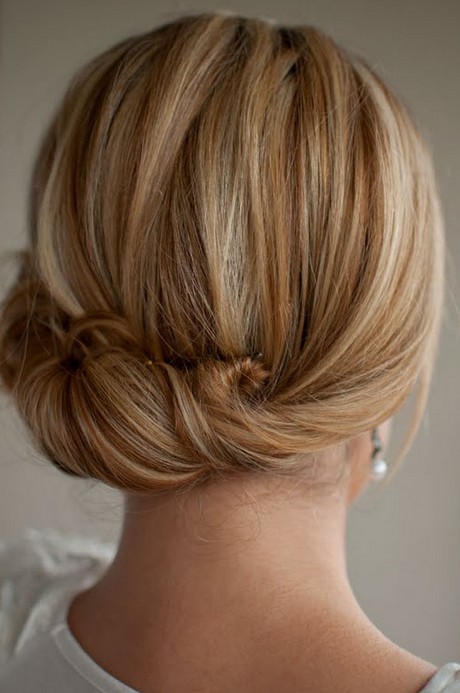 Back View Of Nape Twist And Pin Updo For Wedding Hairstyles Weekly