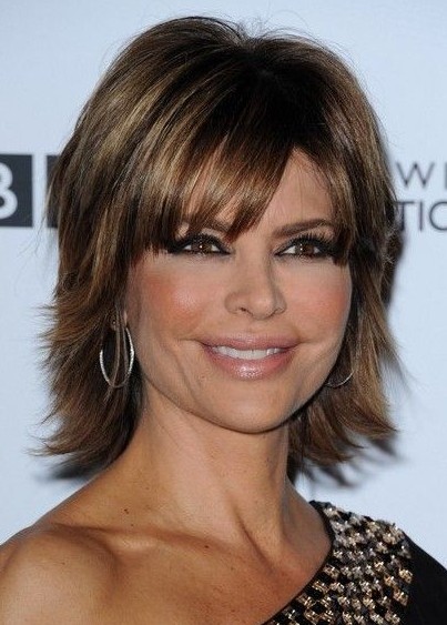 Short Layered Hairstyle with Bangs
