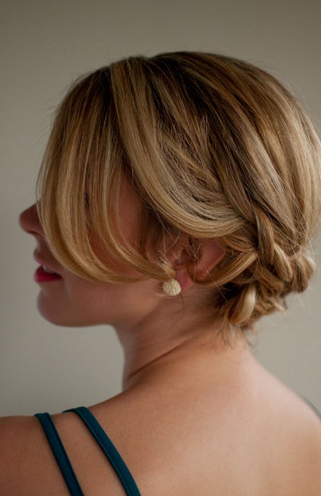 Side View of Low Braided Updo
