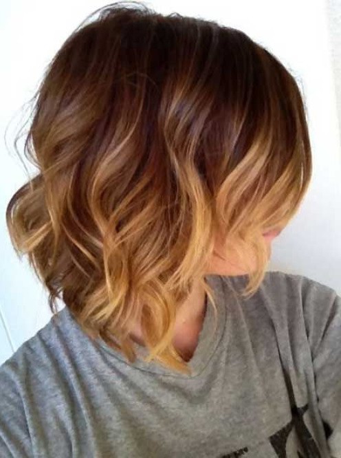 Ombre On Short Curly Hair