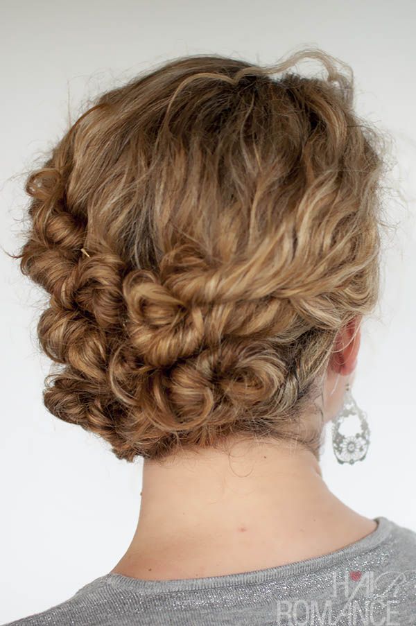 Curly Updo Hairstyles Easy