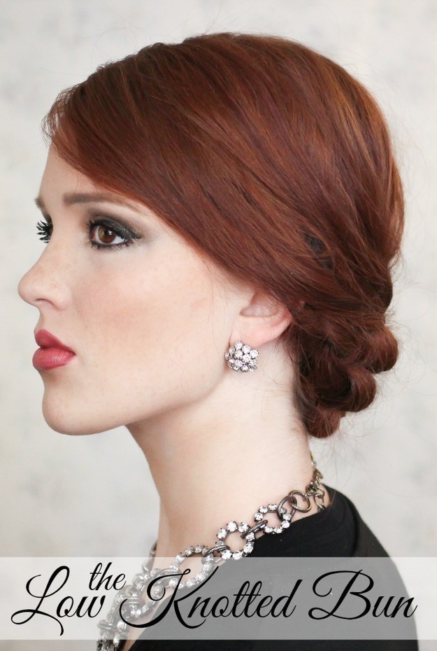 DIY Wedding Hairstyles: The Low Knotted Bun