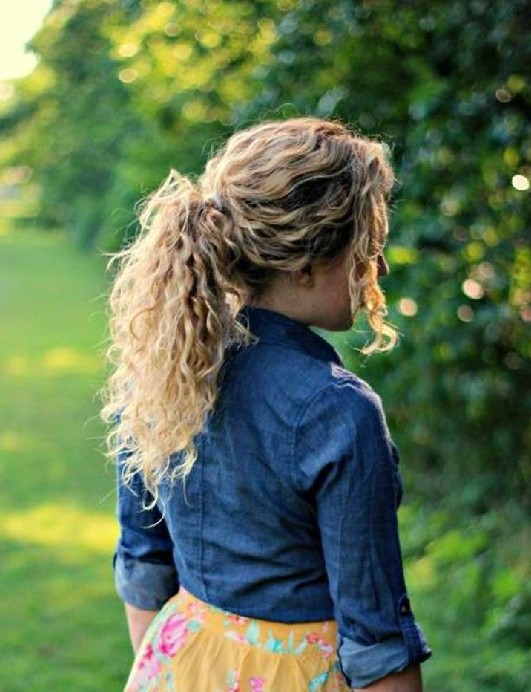Medium Length Curly Hairstyles Tumblr