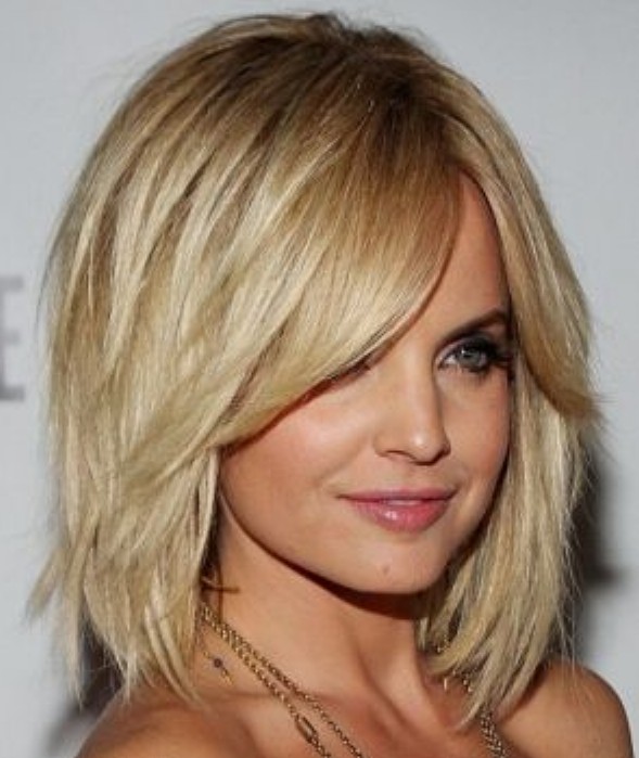 Short Layered Bob With Bangs For Thick Hair