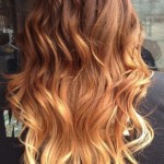 Pretty Brown to Blonde Ombre Hair with Waves for Women