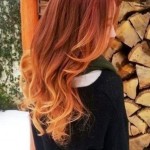 Red to Blonde Ombre Hair for Spring