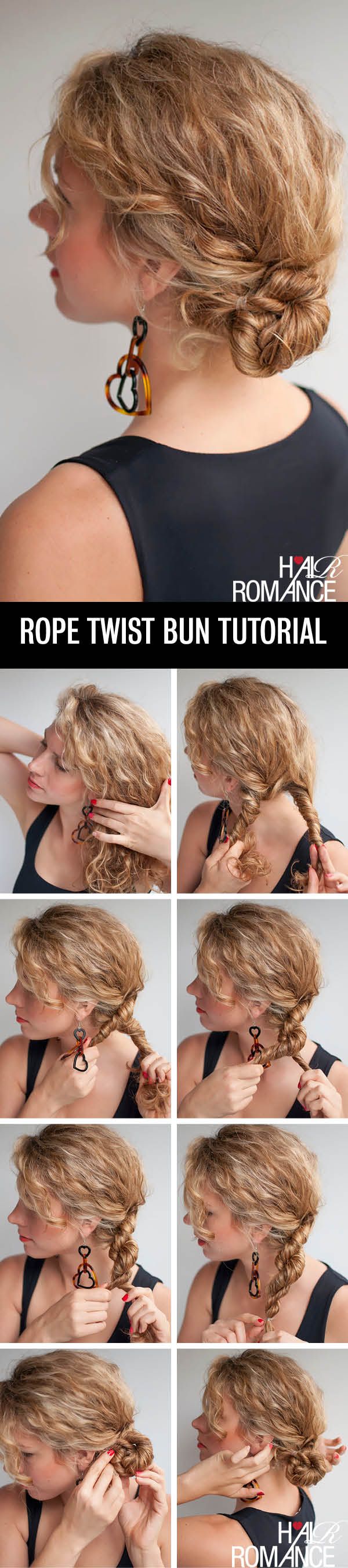 Curly Short Hairstyles Tutorial