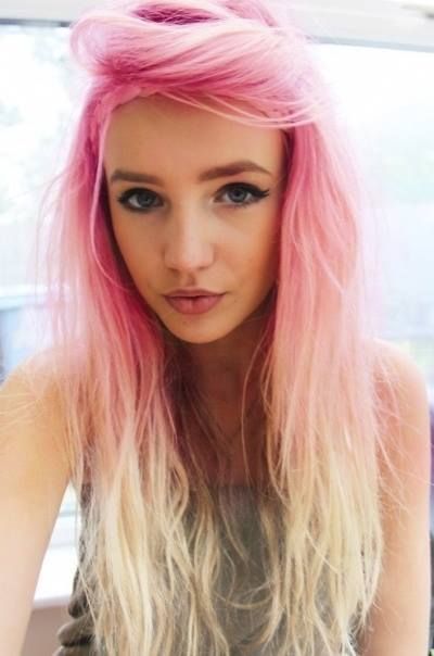 Pink To Blonde Ombre Hair Hairstyles Weekly