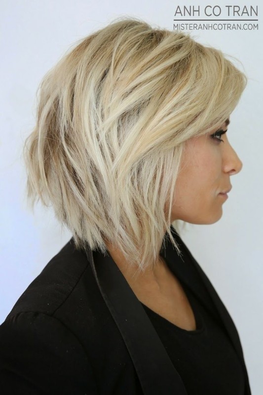 Side View of Cute Short Bob Haircut for Women