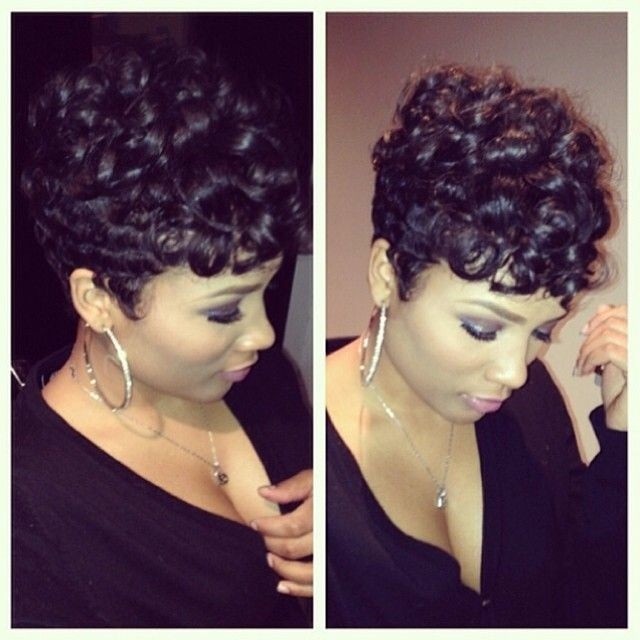 curly razor cut