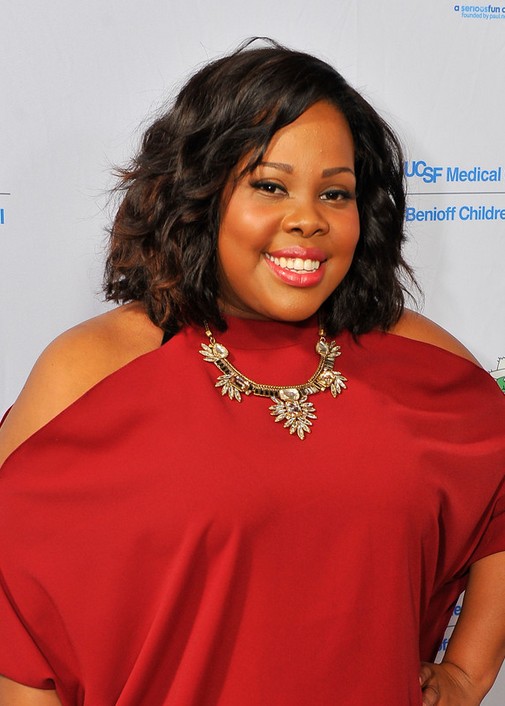 Amber Riley Short Curly Bob Hairstyle for Black Women