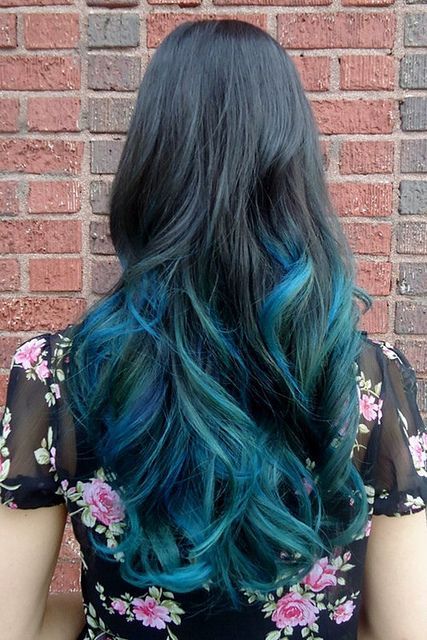 Black To Blue Ombre Hair Hairstyles Weekly
