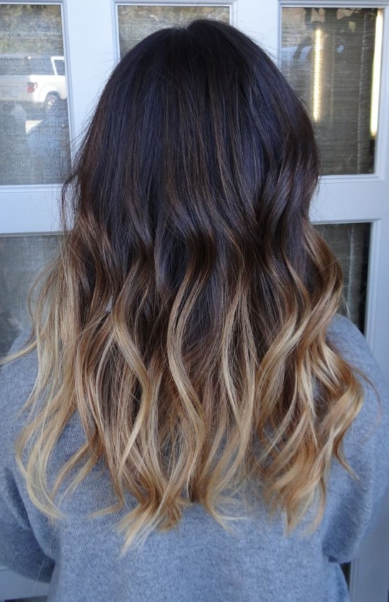 Dark to Brunette Ombre Hair