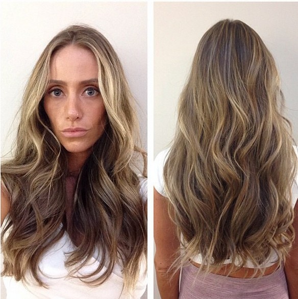 Gorgeous sandy blonde with hints of highlights