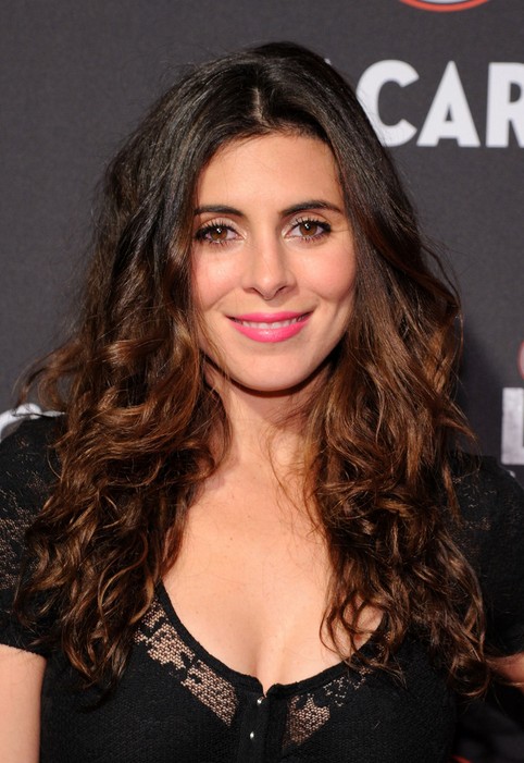 Jamie-Lynn Sigler Long Dark to Brunette Ombre Curly Hairstyle for Women