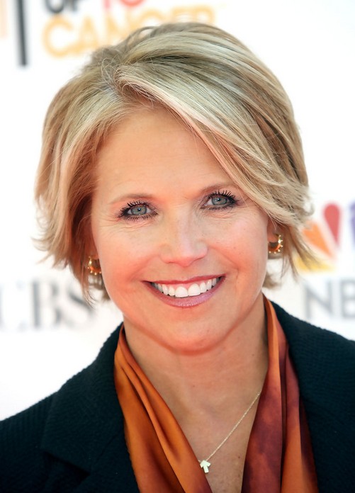 Katie Couric Short Hairstyle for Women Over 50