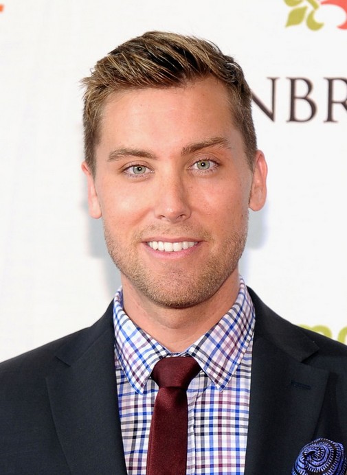 Men S Short Side Part Hairstyle For Wedding From Lance Bass