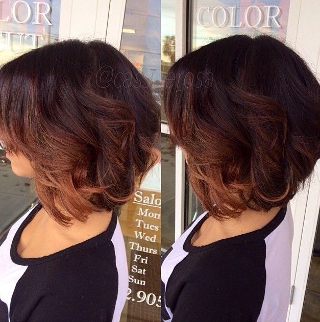 Short Ombre Bob Haircut with Layers