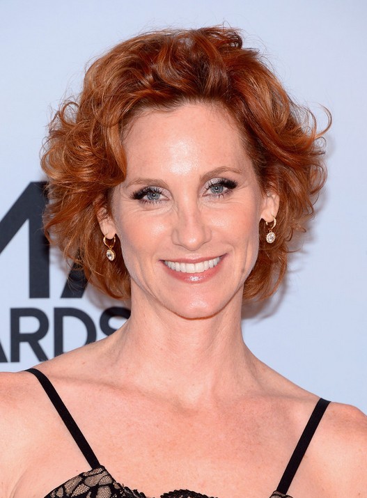 Judith Hoag Short Red Curly Hairstyle for Women Over 40
