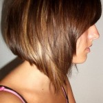Side View of Graduated Bob Hair Style