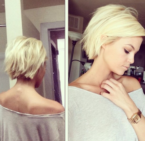 30 Short Hairstyles For Winter Blunt Haircut For Blonde Hair