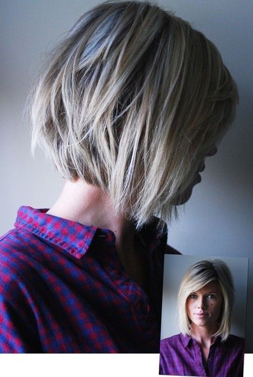 Side View of Cute Choppy Bob Hairstyle for Medium to Short Hair