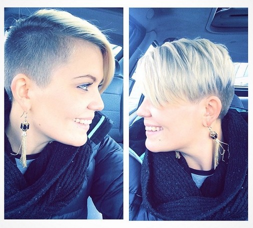 35 Gorgeous Short Hairstyles for June 2020 | Short hair styles, Half shaved  hair, Shaved hair designs