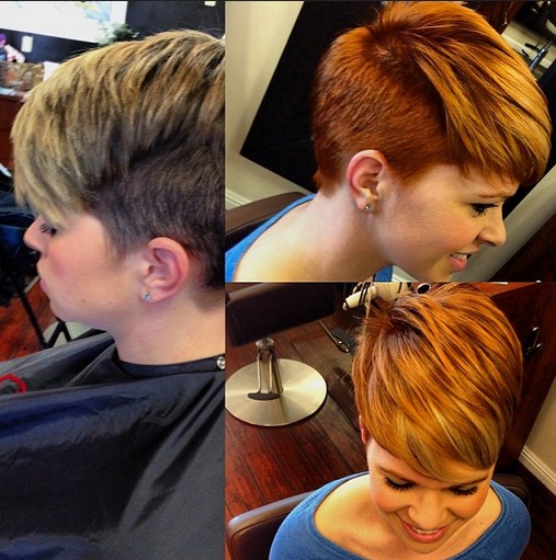 Short Layered Haircut for Winter - Short Cut with Copper 