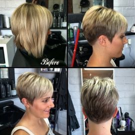 Short pixie cut