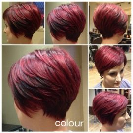 Short red haircut for mature women 2016