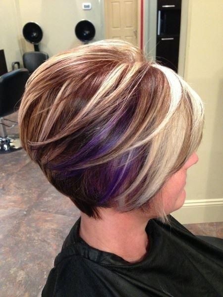 Side View of short bob hair style with layers